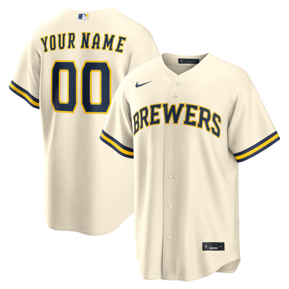 Men's Milwaukee Brewers  Replica Custom Jersey