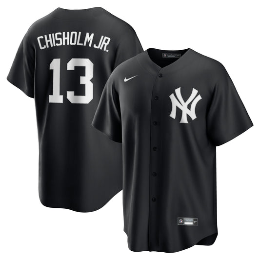 Men's New York Yankees Jazz Chisholm Jr. Black Player Jersey