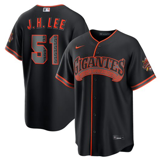 Men's San Francisco Giants Jung Hoo Lee Black Stadium Jersey