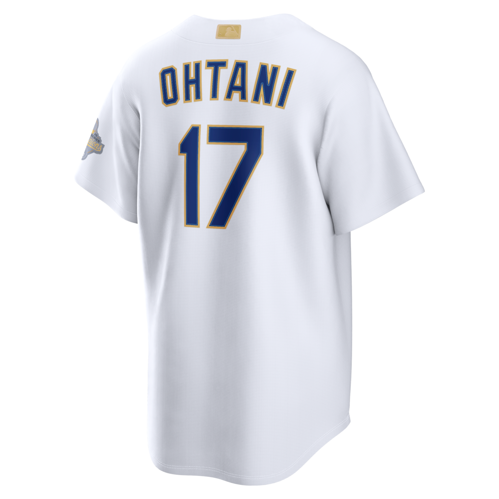 Men's Los Angeles Dodgers Shohei Ohtani White 2026 Gold Collection Stadium Jersey