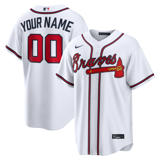 Men's Atlanta Braves Replica Custom Jersey