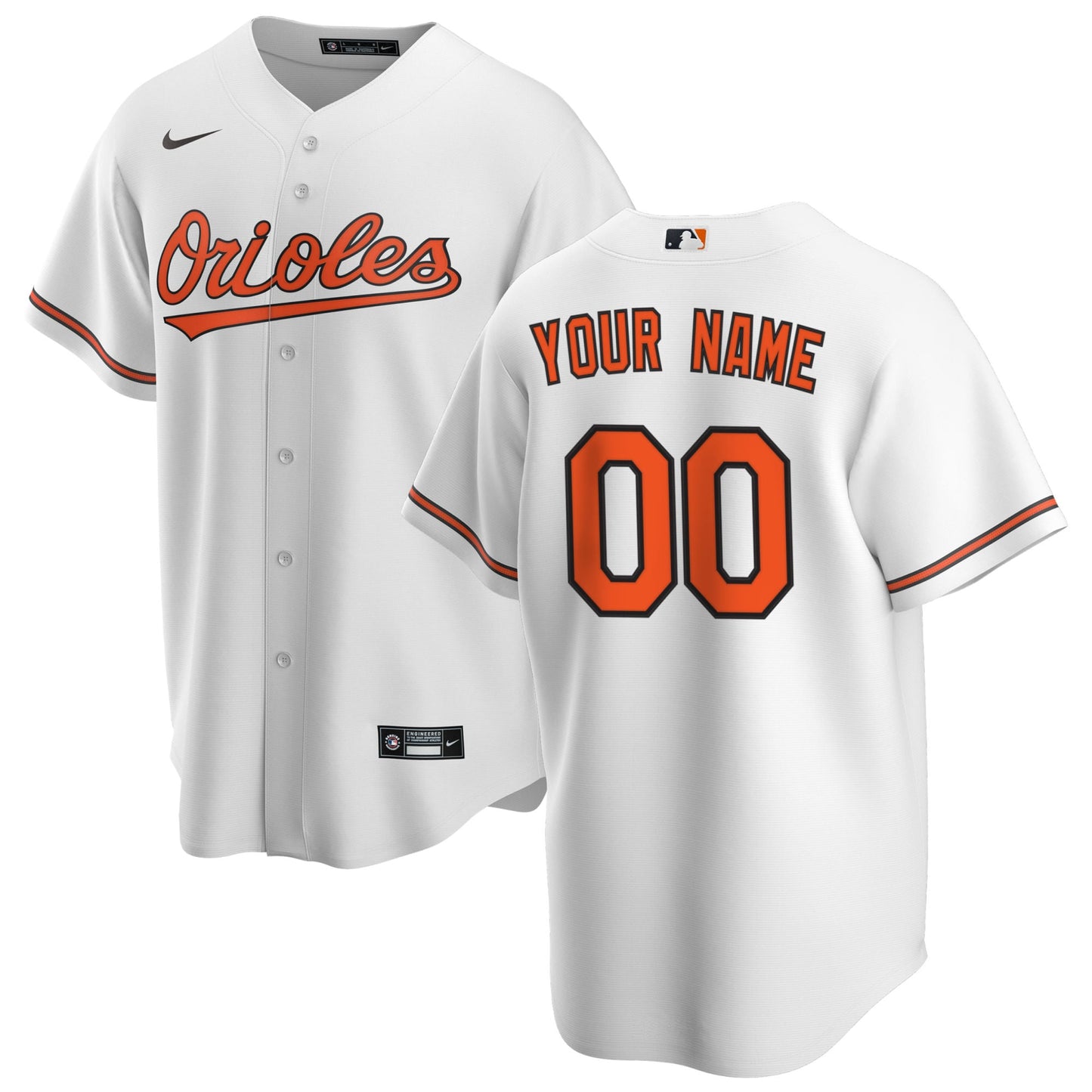 Men's Baltimore Orioles Replica Custom Jersey