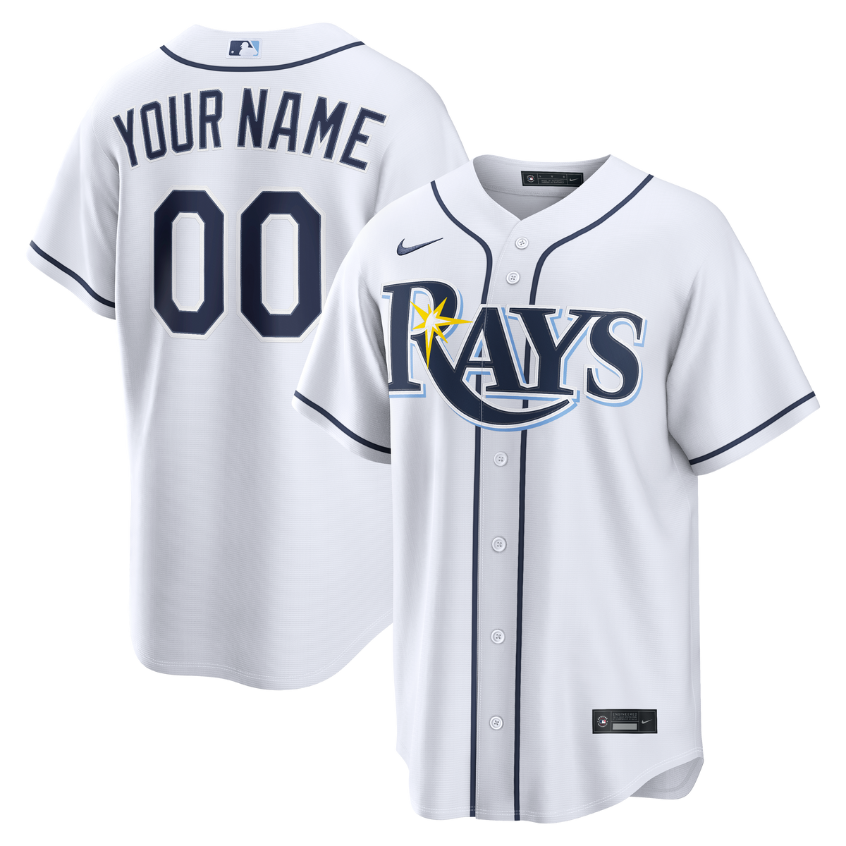 Men's Tampa Bay Rays Replica Custom Jersey