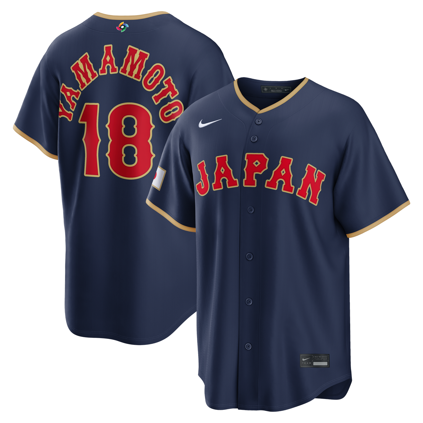 Men's Japan Baseball Yoshinobu Yamamoto 2026 World Baseball Classic Jersey