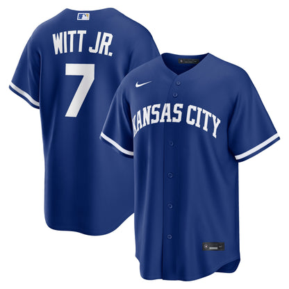 Men's Bobby Witt Jr Kansas City Royals Player Light Blue Jersey