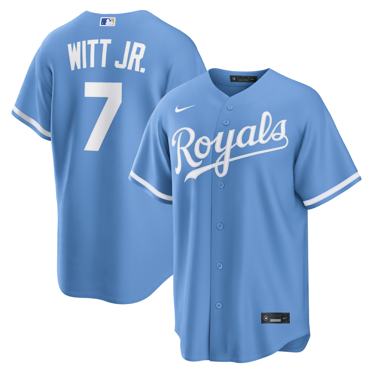 Men's Bobby Witt Jr Kansas City Royals Player Light Blue Jersey