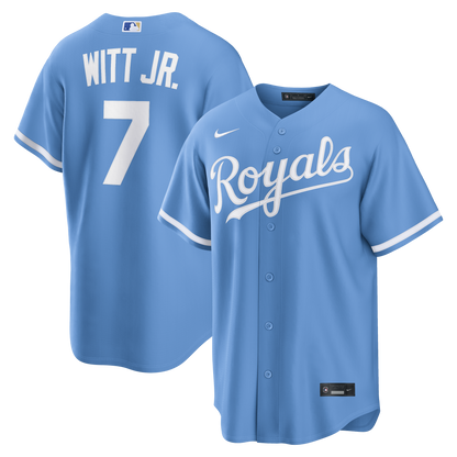Men's Bobby Witt Jr Kansas City Royals Player Light Blue Jersey