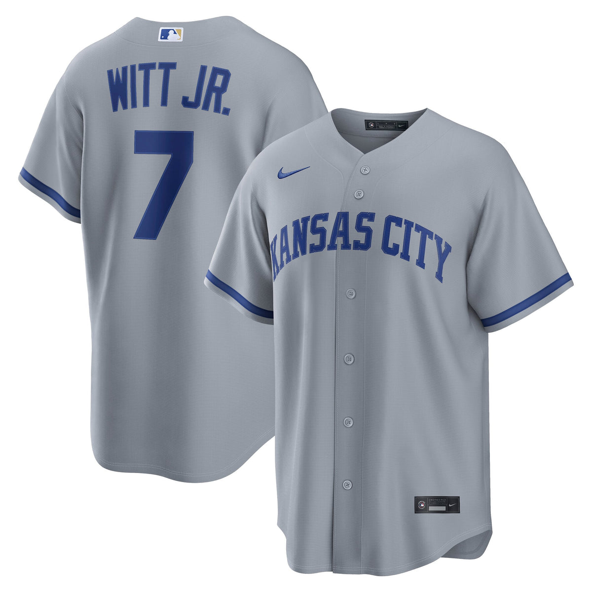 Men's Bobby Witt Jr Kansas City Royals Player Light Blue Jersey