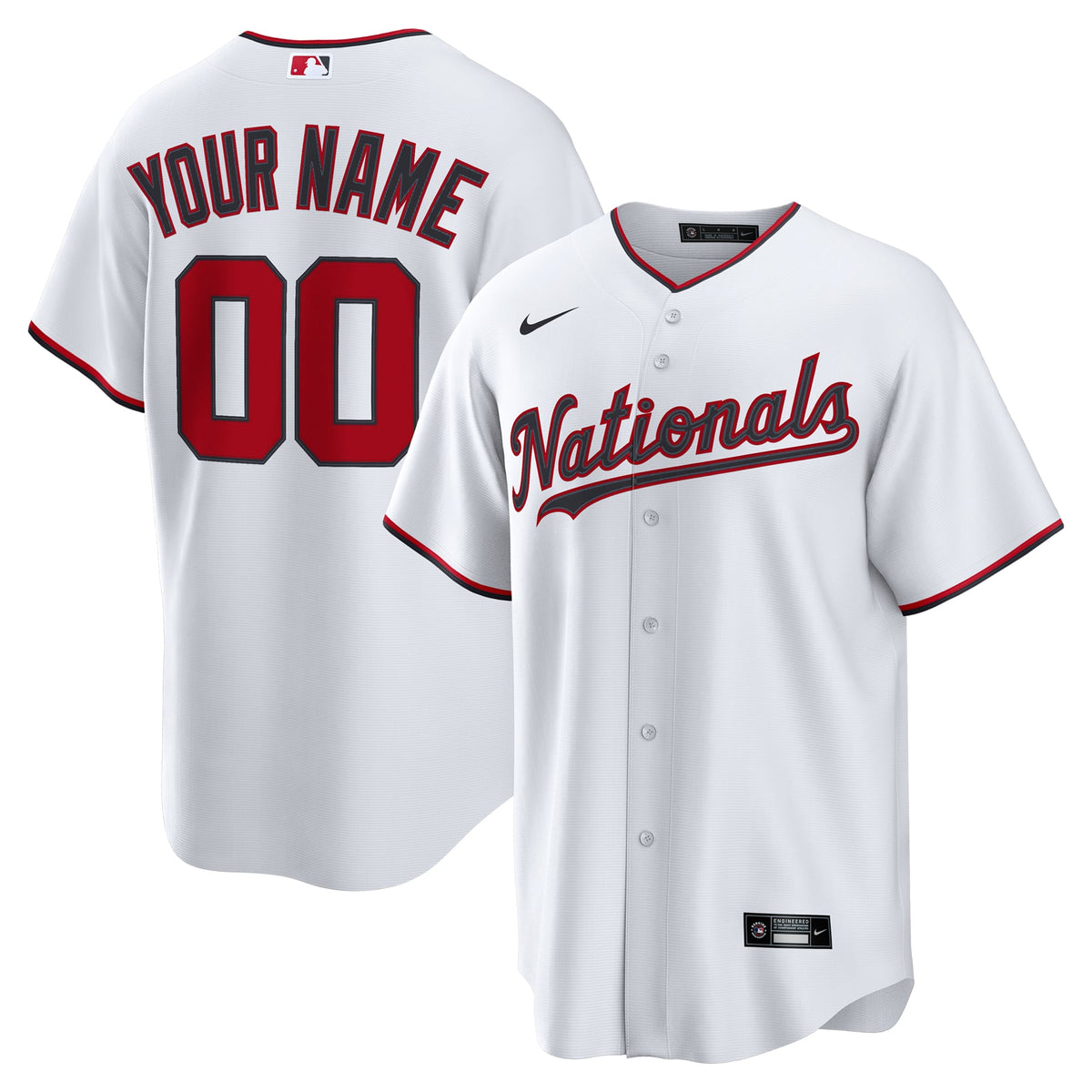 Men's Washington Nationals Custom Replica Jersey
