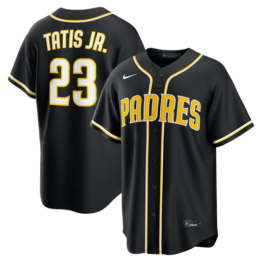 Men's San Diego Padres Fernando Tatis Jr. Fashion Black Out Jersey