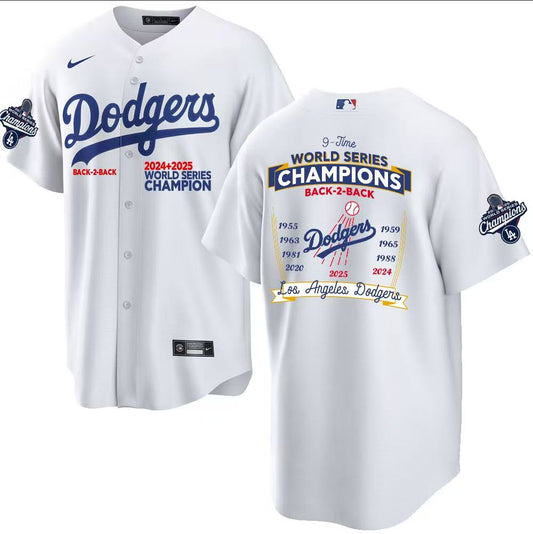 Men's Los Angeles Dodgers White ALL World Series Champions Home Jersey