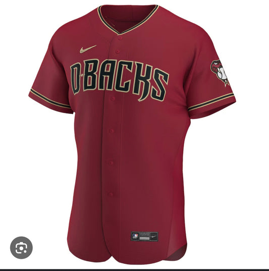 Youth Crimson Arizona Diamondbacks Alternate Team Jersey