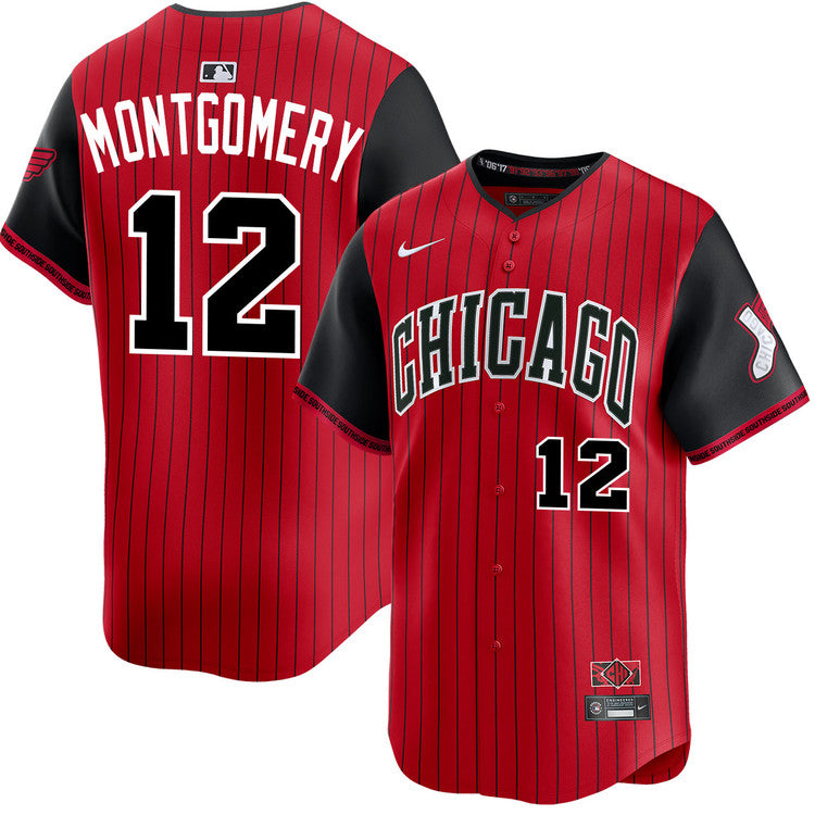 Men's Chicago Colson Montgomery White Sox Red/Black 2025 City Connect Jersey