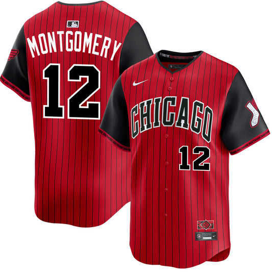 Men's Chicago Colson Montgomery White Sox Red/Black 2025 City Connect Jersey