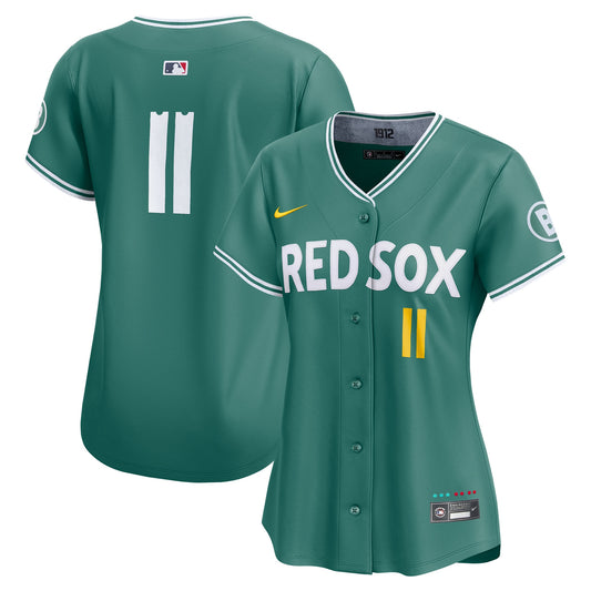 Women's Boston Red Sox Rafael Devers Green 2025 City Connect Jersey