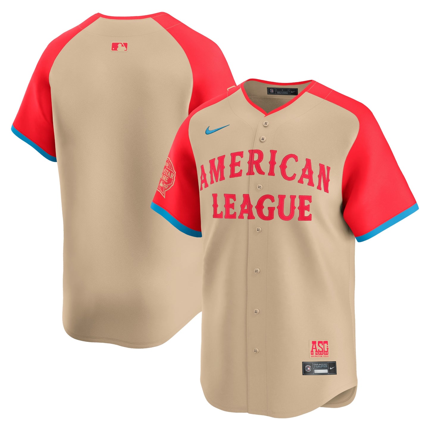 Men's American League Cream 2024 All-Star Game Jersey