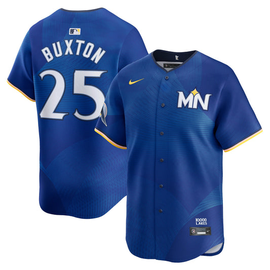 Men's Minnesota Twins Byron Buxton Royal 2024 City Connect Jersey