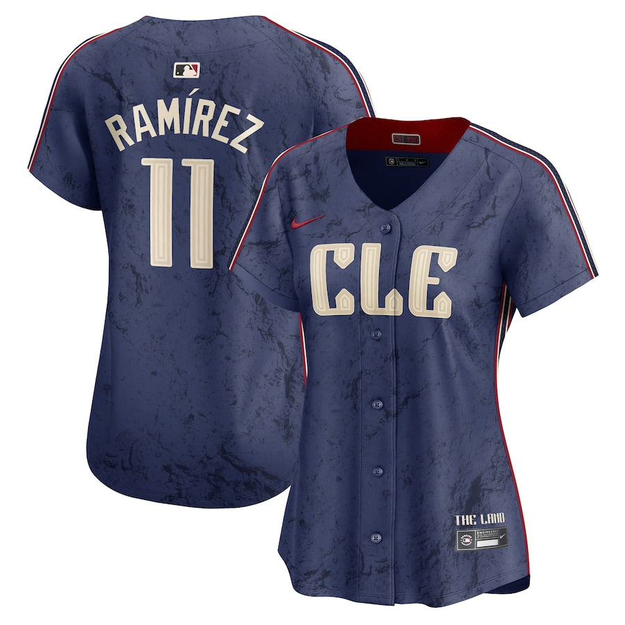 Women's Cleveland Guardians José Ramírez Navy 2024 City Connect Jersey