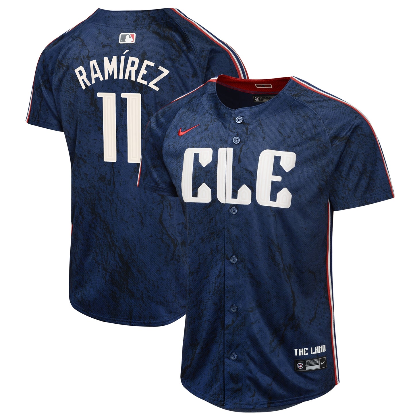 YOUTH Cleveland Guardians José Ramírez Navy 2024 City Connect Jersey