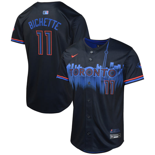 YOUTH Toronto Blue Jays Bo Bichette Navy 2024 City Connect Jersey