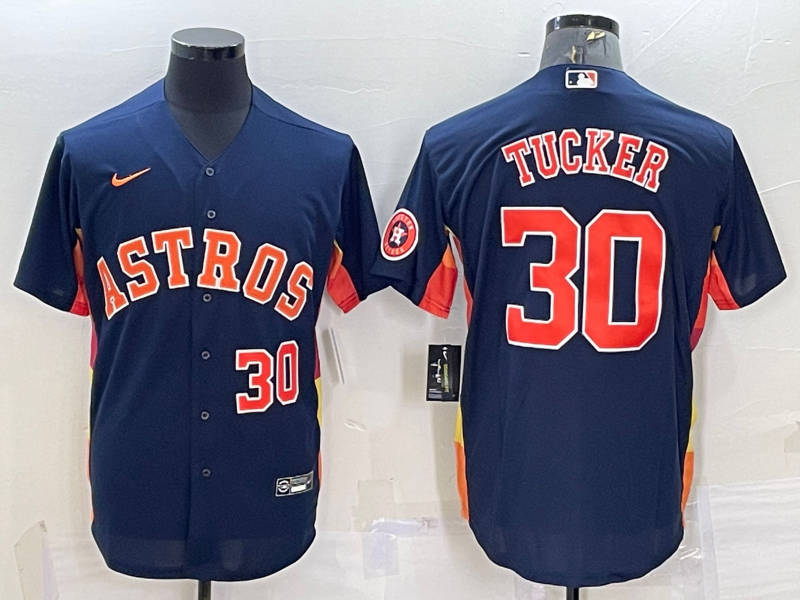 Men's Houston Astros Kyle Tucker #30 2022 World Series Player Jersey