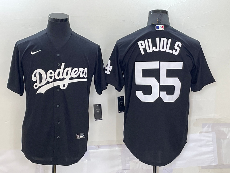 Men's Albert Pujols Los Angeles Dodgers Player Replica Jersey - Black