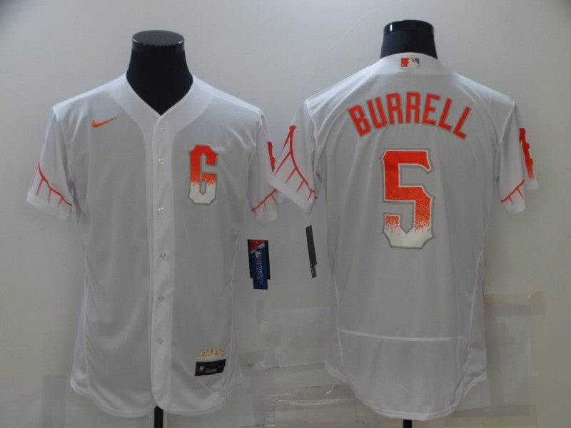 Men's San Francisco Giants Pat Burrell White 2021 City Connect Replica Jersey