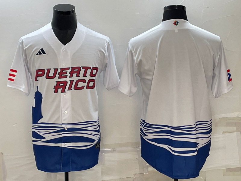 Men's Puerto Rico Baseball 2023 World Baseball Classic Replica Jersey