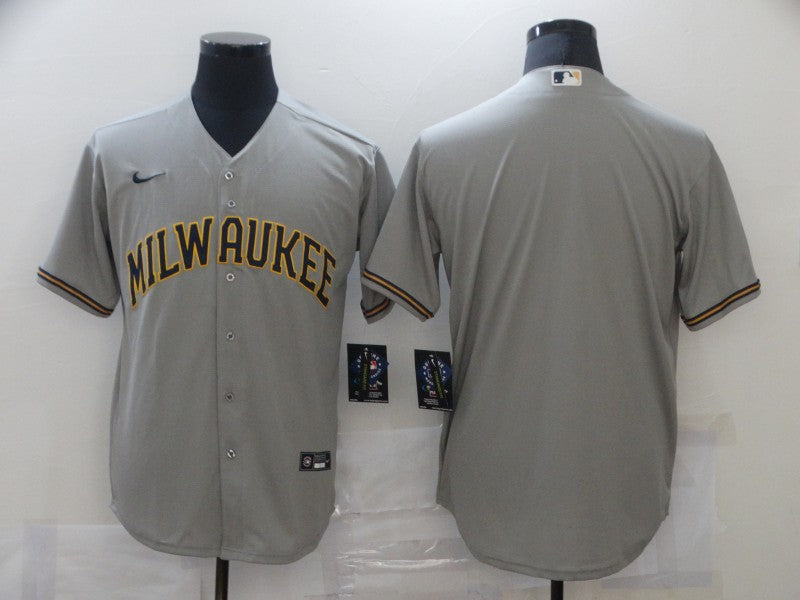 Men's Player_NAME #00 Custom Milwaukee Brewers Player Jersey