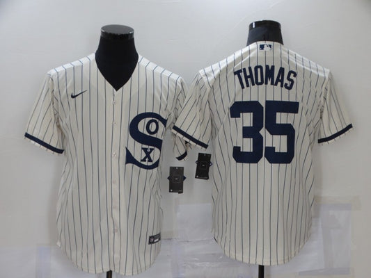 Men's Chicago White Sox Frank Thomas Cream 2021 Field of Dreams Jersey