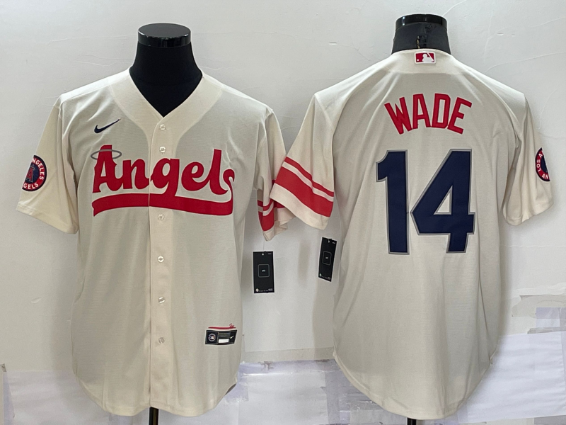 Men's Los Angeles Angels Tyler Wade Cream 2022 City Connect Replica Player Jersey