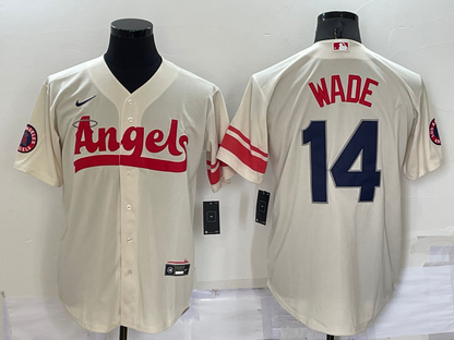 Men's Los Angeles Angels Tyler Wade Cream 2022 City Connect Replica Player Jersey