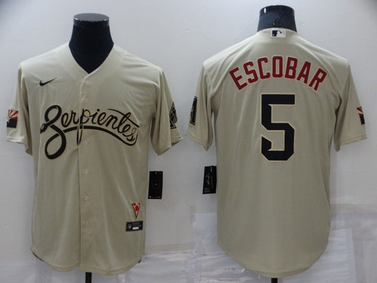 Men's Eduardo Escobar Arizona Diamondbacks Gold 2021 City Connect Replica Jersey