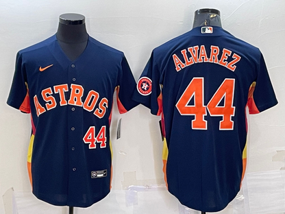 Men's Houston Astros  Yordan Alvarez #44 2022 World Series Player Jersey