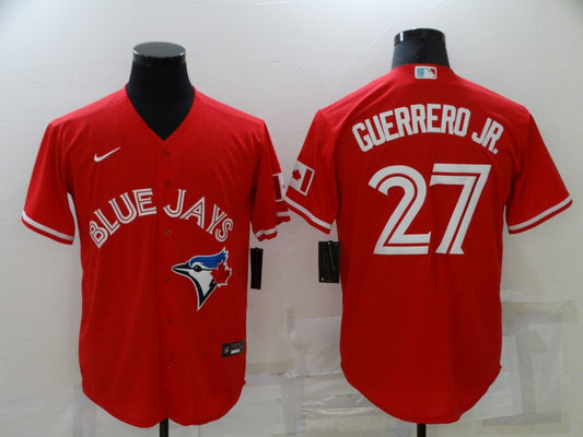 Men's Vladimir Guerrero Jr. # 27 Toronto Blue Jays Player Red Jersey - CANADA