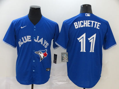 Men's Bo Bichette # 11 Toronto Blue Jays Player Jersey - Cool Base