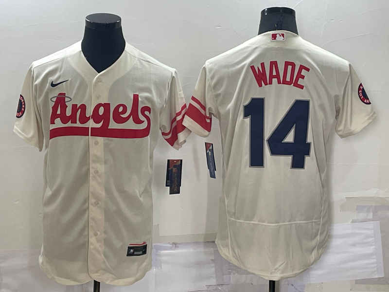 Men's Los Angeles Angels Tyler Wade Cream 2022 City Connect Replica Player Jersey