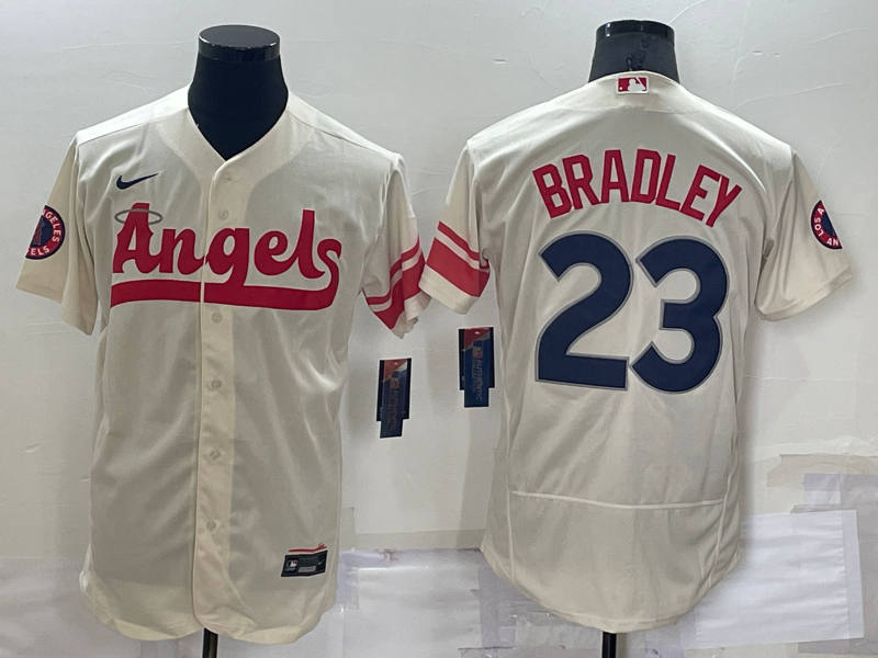 Men's Los Angeles Angels Archie Bradley Cream 2022 City Connect Replica Player Jersey
