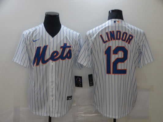 Youth Francisco Lindor#12 New York Mets Player Jersey
