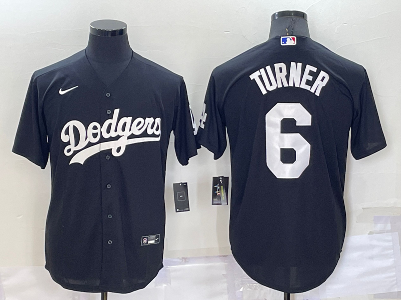 Men's Trea Turner Los Angeles Dodgers Player Replica Jersey - Black
