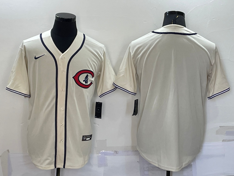 Men's Chicago Cubs Cream 2022 at Field of Dreams Game Player Jersey