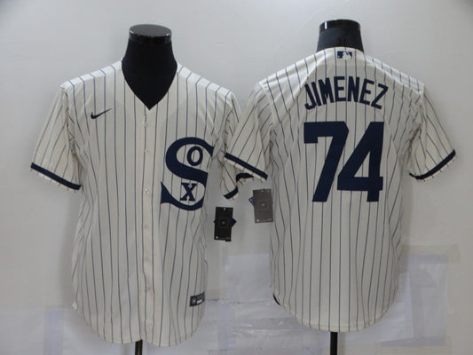 Men's Chicago White Sox Eloy Jimenez Cream 2021 Field of Dreams Jersey