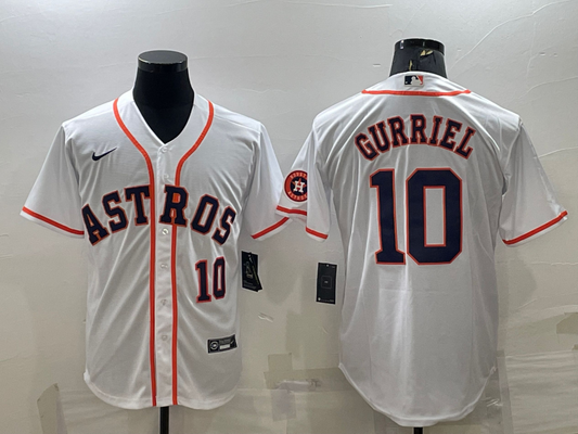 Men's Houston Astros  Yuli Gurriel #10 2022 World Series Player Jersey