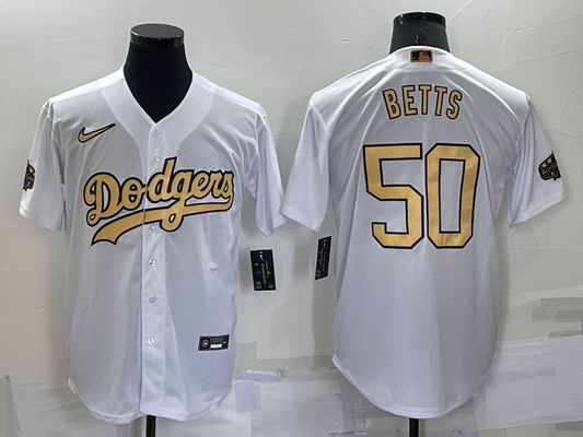 Men's Mookie Betts Los Angeles Dodgers White 2022 All-Star Game Jersey