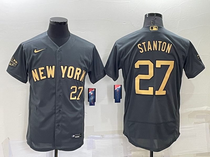 New York Yankees  Giancarlo Stanton Charcoal 2022 All-Star Game Replica Jersey