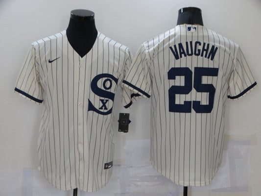 Men's Chicago White Sox Andrew Vaughn Cream 2021 Field of Dreams Jersey