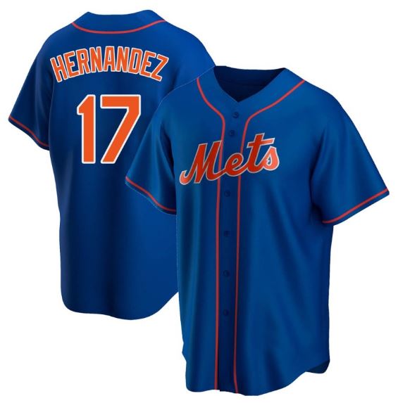 Men's KEITH HERNANDEZ #17 New York Mets Player Jersey