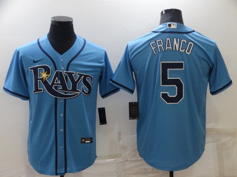 Men's Wander Franco Tampa Bay Rays Player Jersey