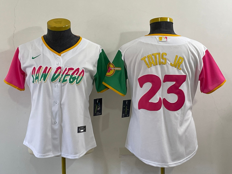 Women's Fernando Tatis Jr San Diego Padres White 2022 City Connect Replica Team Jersey