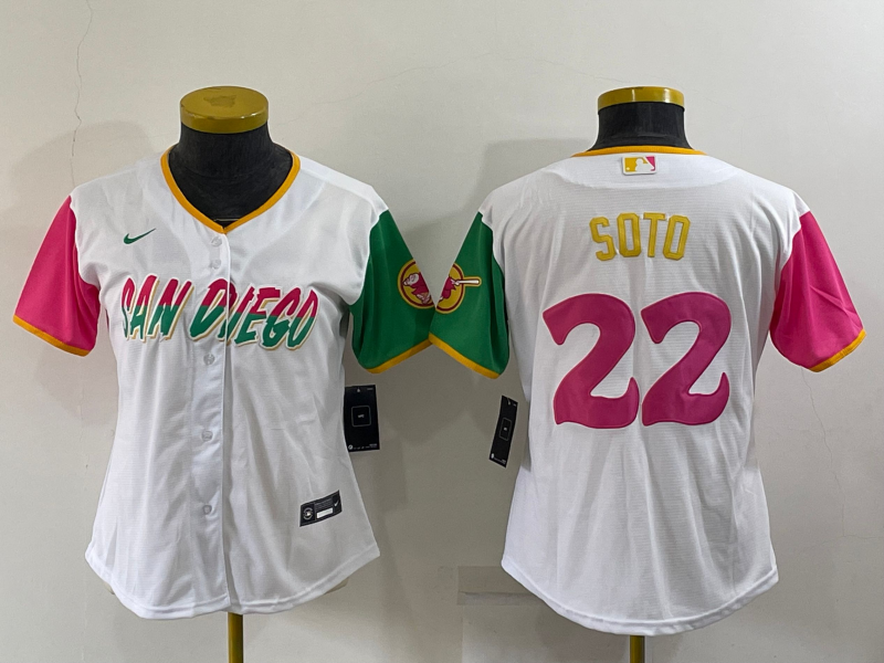 Women's Juan Soto San Diego Padres White 2022 City Connect Replica Team Jersey